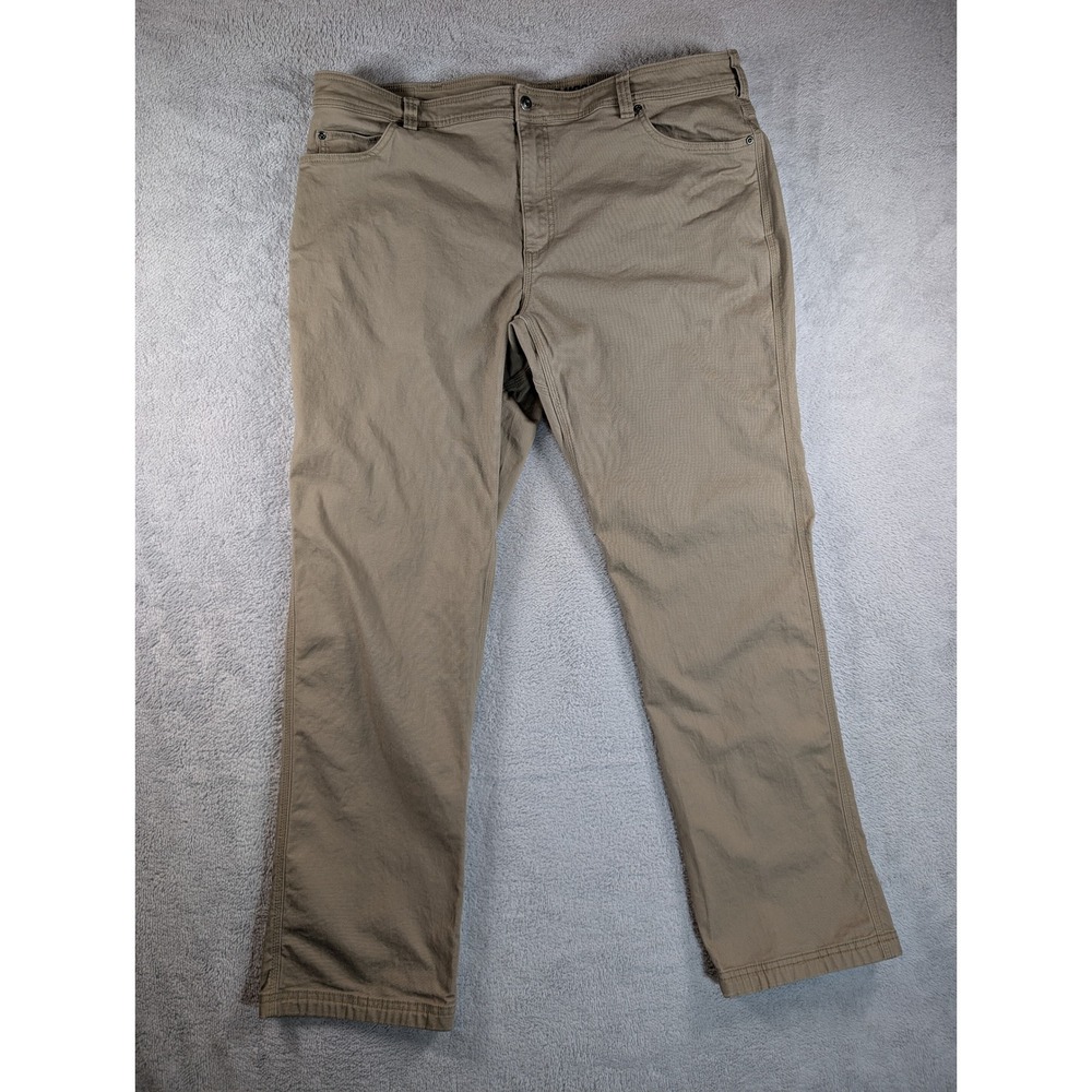 Duluth Trading Co Flex Fire Hose Pants Mens 42x34 Khaki Tan Standard Fit 84331